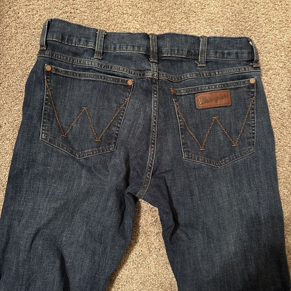 Men’s Wrangler Retro Jeans 33 X 32 Slim Boot Cut Jeans - Picture 3 of 5